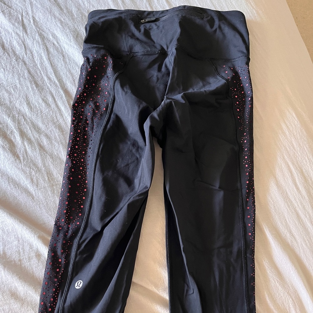 Lululemon Yoga Pants with Zipper on Back